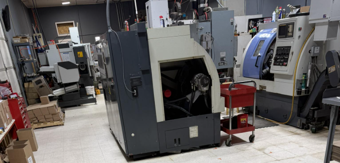 On Demand Machining shop floor with CNC machines